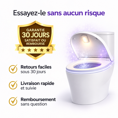 Désinfectant UV Automatique pour Toilettes avec Veilleuse