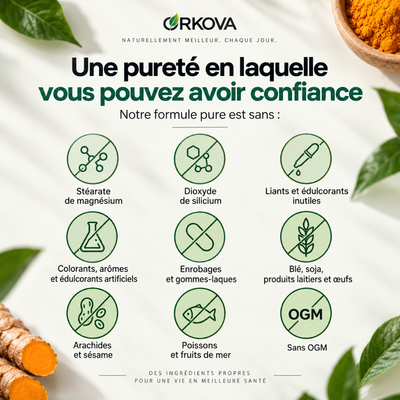 Gélules de curcuma à la curcumine pure (1 000 mg)