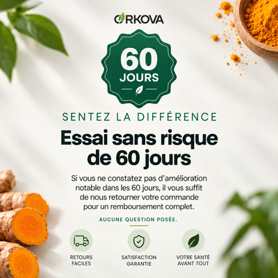 Gélules de curcuma à la curcumine pure (1 000 mg)