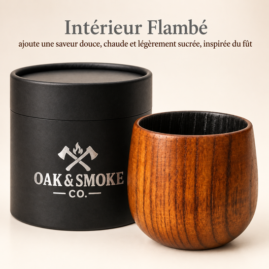 Gobelet à whisky artisanal en bois
