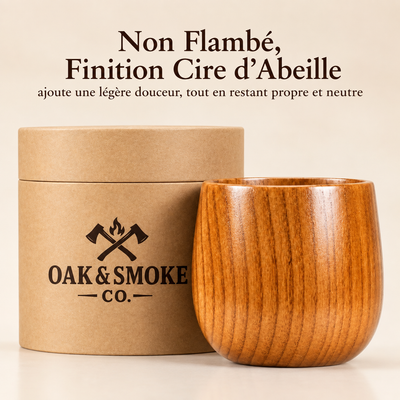 Gobelet à whisky artisanal en bois