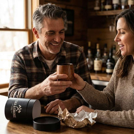Gobelet à whisky artisanal en bois